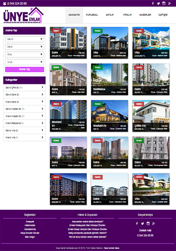emlak web sitesi tasarımı